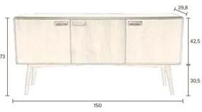 Cassettiera, altezza 73 cm Juju - Dutchbone