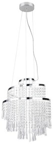 Lampada a sospensione LED in argento ø 38 cm Pomp - Trio