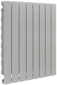 Radiatore acqua calda PRODIGE MODERN in alluminio, 8 elementi, interasse 800 mm, silver