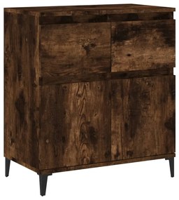 Credenza rovere fumo 60x35x70 cm in legno multistrato