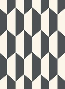 Cole & Son Carta da parati Tile - Black/ White