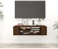 Pensile Porta TV Rovere Marrone 100x30x26,5cm Legno Multistrato 826362