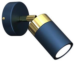 Applique a spot da parete JOKER 1xGU10/25W/230V blu/oro