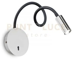Focus applique a parete led 3000k 3,5w  280 lm cromo flessibile e o...