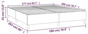 Giroletto a Molle Crema 180x200 cm in Tessuto