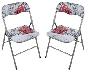 LUCIE - sedia pieghevole salvaspazio set da 2 city