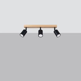 Sollux SL.1293 - Faretto VERDO 3xGU10/10W/230V nero