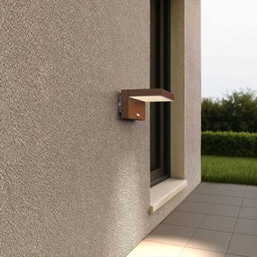 Applique LED Solare Minimal Corten con Sensore di Movimento Colore Bianco Naturale 4.000K