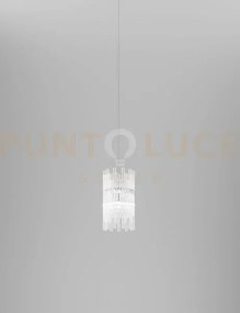 Diadema sospensione am cristallo cromo lucido l32cc led 3000k 12w 1...