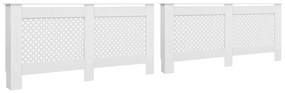Coperture Per Radiatori 2 Pz Bianche 172x19x81,5 Cm İn Mdf /