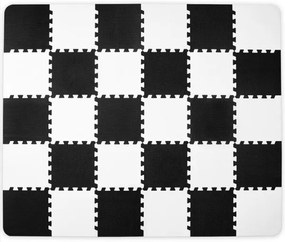 KINDERKRAFT - Puzzle in foam LUNO 30 pezzi nero/bianco