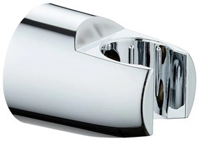 Soffione doccia con tubo flessibile in argento lucido Basic Line - Wenko