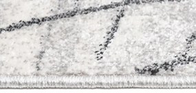 Tappeto moderno color crema chiaro con motivo a foglie Larghezza: 80 cm | Lunghezza: 150 cm