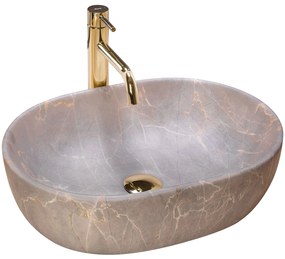 Lavabo da appoggio Rea Lara Beige