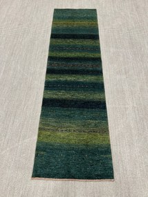 Loribaft Tappeto persiano 80x290 Verde (Iran) Annodato A Mano
