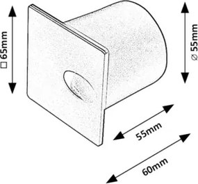 Rabalux 71169 - Illuminazione scale LED da esterno BOVEN LED/3W/230V IP54 nero