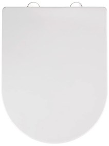 Sedile per wc bianco con chiusura facilitata , 47 x 35,5 cm Calla - Wenko