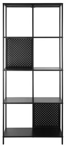 Libreria in metallo nero 75x180 cm Charleston - Støraa