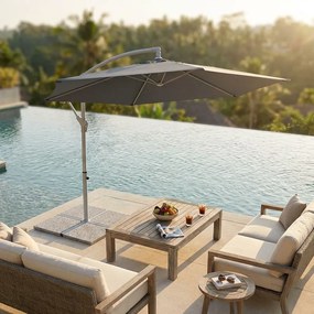 DELPHINUS - ombrellone da giardino decentrato