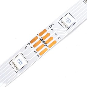 Aigostar - Striscia LED RGBW dimmerabile 48W 12V 2x7,5m Wi-Fi