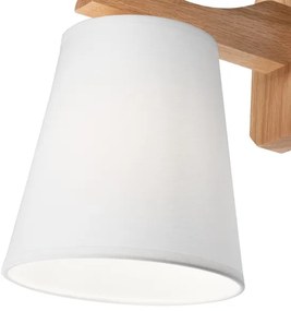 Applique ANDREA 1xE27/60W/230V quercia/bianco