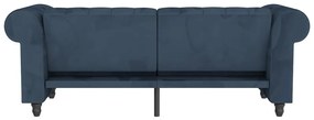 Divano in velluto blu scuro 236 cm Felix - Støraa