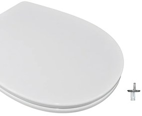 Copriwater GRACE a d dedicato per serie sanitari con chiusura rallentata sganciabile in urea bianco