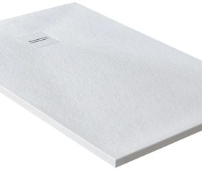 Piatto doccia MOLDCOM COMPOSITES in resina Cosmos Stone bianco L 85 x L 140 x H 4 cm opaco