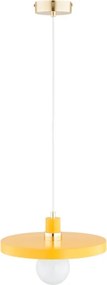 Lampada a sospensione su cavo LITO 1xE27/15W/230V gialla