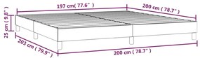 Giroletto a Molle Cappuccino 200x200 cm in Similpelle