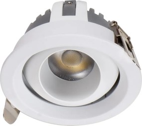 Faro LED da Incasso 12W Ø75mm IP40 Orientabile con driver Philips Colore Bianco Variabile CCT