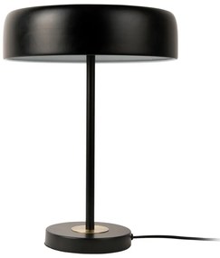 Lampada da tavolo nera con paralume in metallo (altezza 40 cm) Gold Disc - Leitmotiv