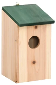 Casette per Uccelli 4 pz in Legno 12x12x22 cm