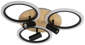 Plafoniera LED dimmerabile LED/70W/230V 3000-6500K nero/marrone + +TC