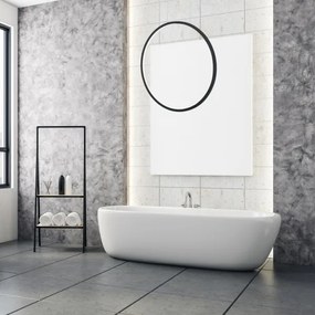 Lampadario LED a cavo SATURNO LED/28W/230V Ø 50 cm IP44 antracite