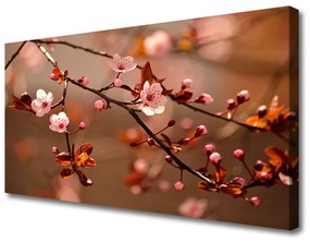 Stampa quadro su tela Frutteto di fiori per la pace 100x50 cm
