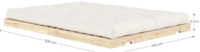 Divano beige allungabile 145 cm Flip – Karup Design