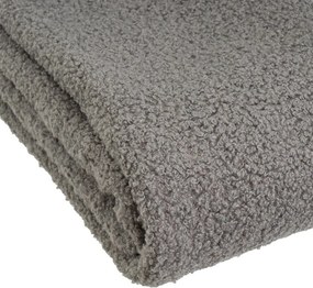 Coperta grigia in sherpa 130x160 cm Sherpa Bouclé – Casa Selección
