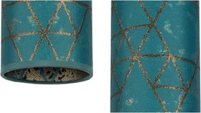 Lampadario a sospensione con filo AVALO 2xE27/60W/230V ragno turchese/oro