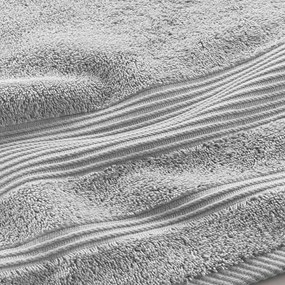 Asciugamano in spugna di cotone grigio chiaro 90x150 cm Tendresse - douceur d'intérieur