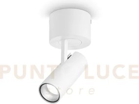 Play spot led 3000k 7w 520 lm orientabile 7x14cm bianco