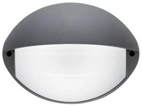 Applique Palpebra Contemporanea Coconut Alluminio Grafite 1 Luce Led 7W 4000K