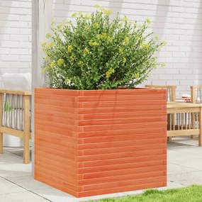 Fioriera Giardino Marrone Cera 70x70x68,5cm Legno Massello Pino /
