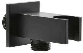 Kit doccia da incasso con soffione 20 cm e set completo nero opaco Lotus