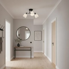 Plafoniera PAFOS 3xE27/15W/230V nero