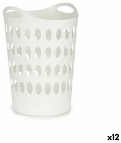 Cesto per i Panni Bianco Plastica 50 L 44 x 56 x 41 cm (12 Unità)