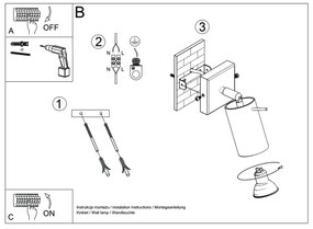 Sollux SL.1506 - Faretto da parete RING 1xGU10/10W/230V rosso
