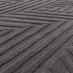 Tappeto in lana antracite 160x230 cm Hague - Asiatic Carpets