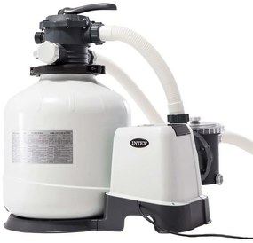 Intex - 26652 pompa filtro a sabbia per piscina con 6 funzioni 12.000 l/h universale per piscine fuori terra