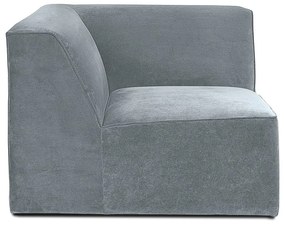 Divano componibile grigio (con composizione variabile) con rivestimento in velluto a coste Sting – Scandic